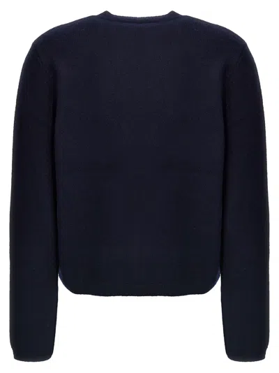 Apc A.p.c. Mila Virgin Wool Cardigan In Blue