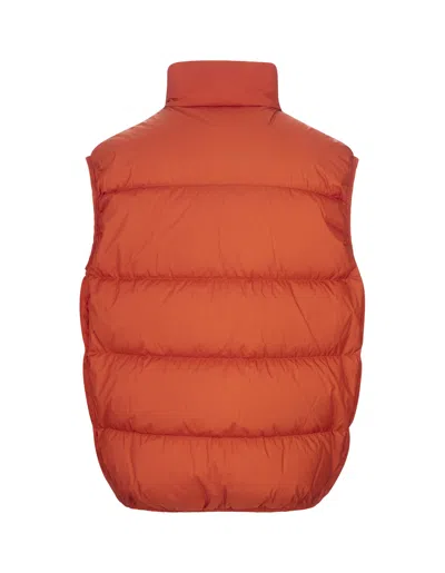 Shop Moncler Orange Almaz Padded Gilet