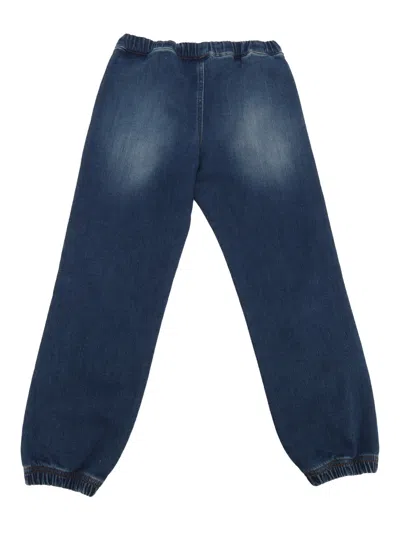 Palm Angels Logo-print Jeans In Blue
