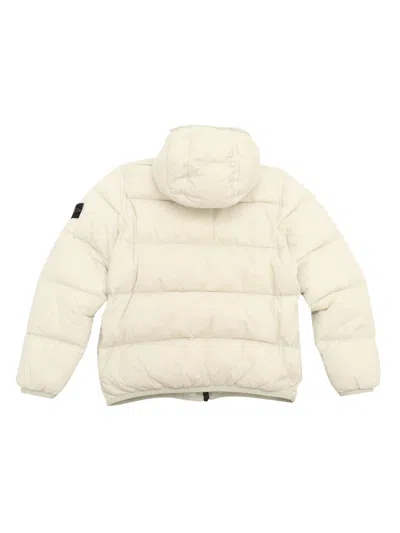 Stone Island Down Jacket In White