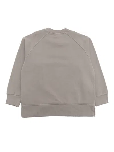 Aspesi Logo-tab Cotton Sweatshirt In Grey