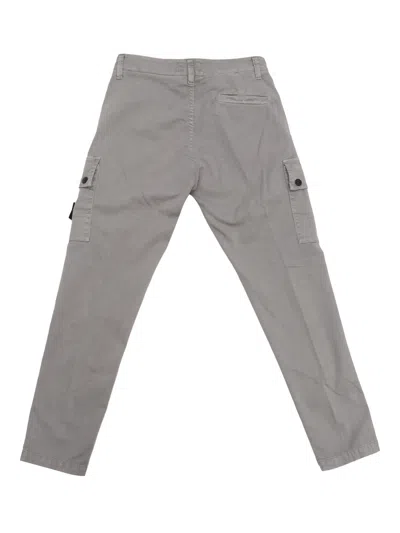Stone Island Compass-badge Cargo Pants In Grey