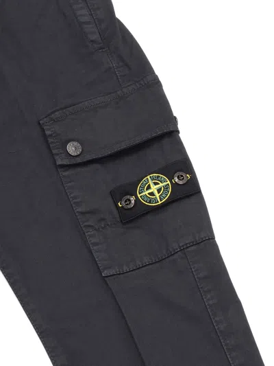 Stone Island Regular Tapered Trousers In Blue