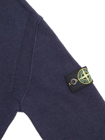 Stone Island Sweater In Blue