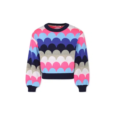 Shop Billieblush Colorful Sweater For Girl In Multicolor