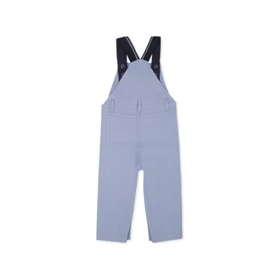 Hugo Boss Grey Dungarees For Baby Boy With Logo In Grey
