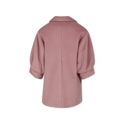Simonetta Pink Coat For Girl In Pink