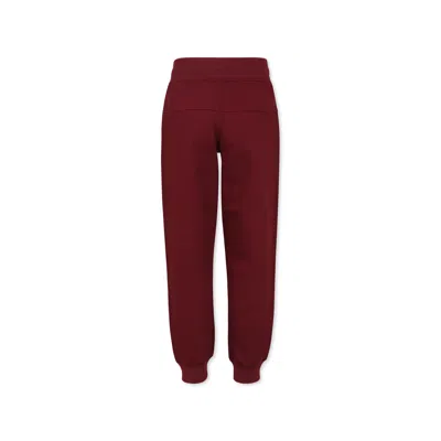 Hugo Boss Burgundy Trousers For Boy With Logo In Bordeaux