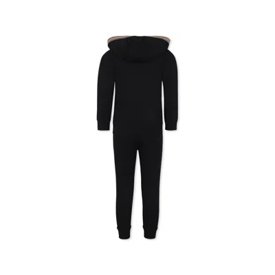 Hugo Boss Black Suit For Boy With Logo In Black