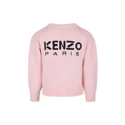 Shop Kenzo Pink Sweater For Girl With Poppy