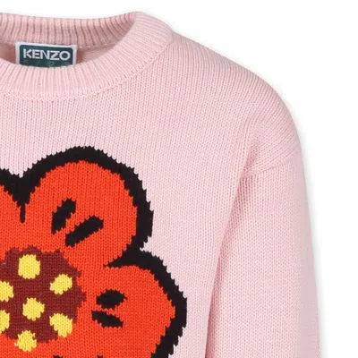 Shop Kenzo Pink Sweater For Girl With Poppy