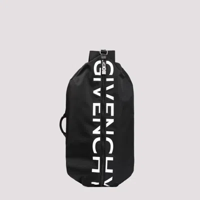 Shop Givenchy G-zip Backpack In Black White