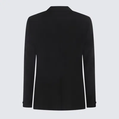 Shop Givenchy Black Wool Blazer