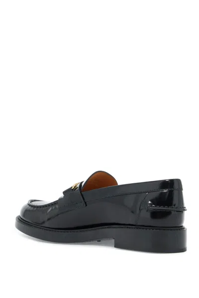 Shop Tod's Leather Loafers For In Nero (black)