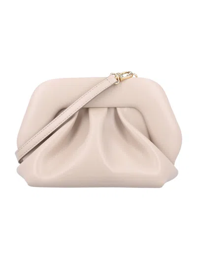 Shop Themoirè Gea Vegan Fabric Clutch In Almond