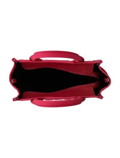 Marc Jacobs The Small Tote Ombre Canvas In Black Hot Pink