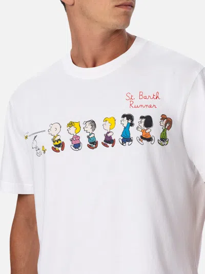 Mc2 Saint Barth X Peanuts Cartoon-print T-shirt In White