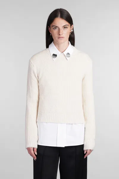 Jil Sander Knitwear In Beige Wool In Beige