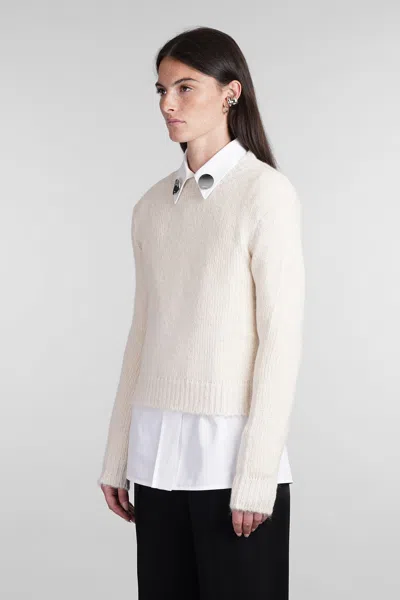 Jil Sander Knitwear In Beige Wool In Beige