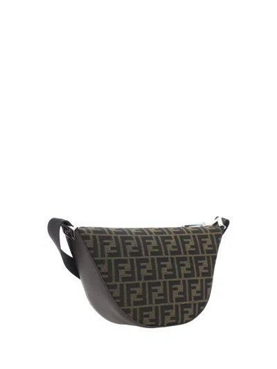 Shop Fendi Melon Shoulder Bag In Tbmr+ebano+p