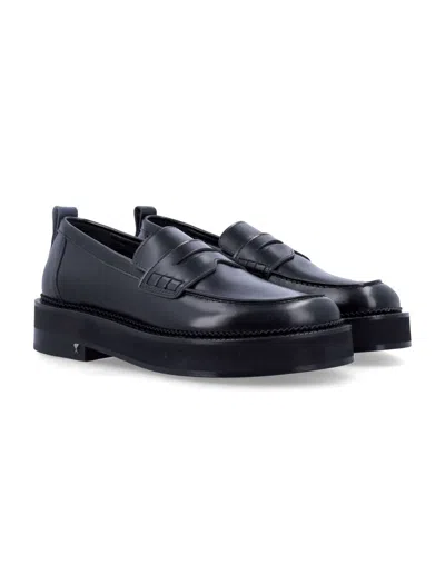 Shop Ami Alexandre Mattiussi Seasonal Chunky Loafers In Black