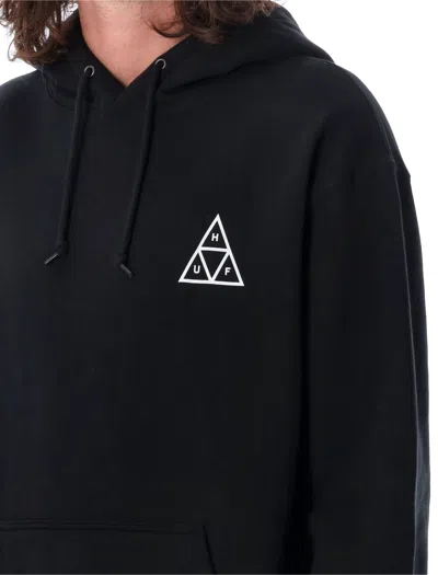 Shop Huf Triangle Logo Sweatshirt In Black