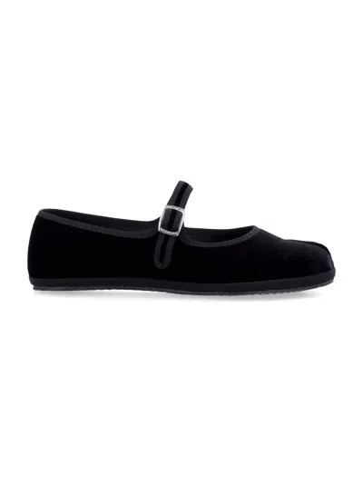 Drogheria Crivellini Fu-tabi Cayman Ballet Flats In Black