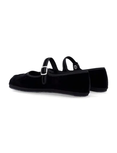 Drogheria Crivellini Fu-tabi Cayman Ballet Flats In Black