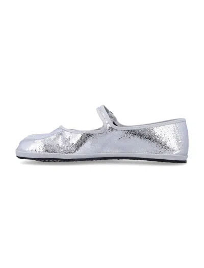 Drogheria Crivellini Fu-tabi Ballet Flats In Silver