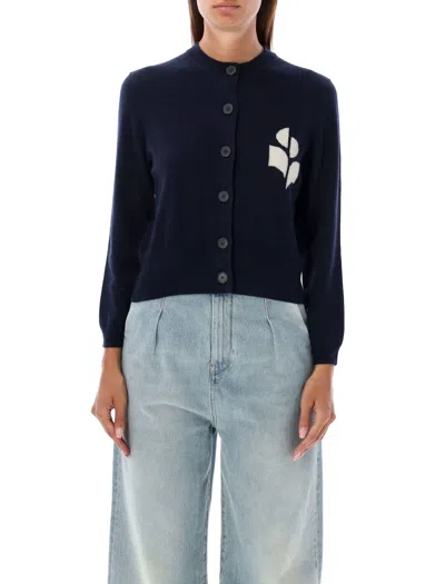 Shop Marant Etoile Newton Ga Cardigan In Midnight