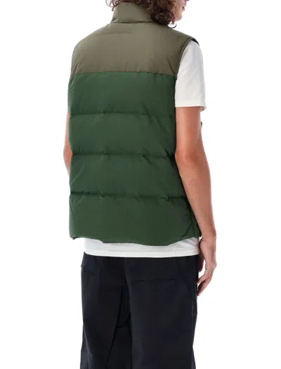 Shop Patagonia Downdrift Vest In Green