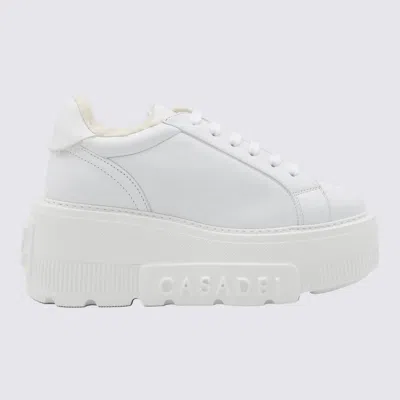 Shop Casadei White Sneakers