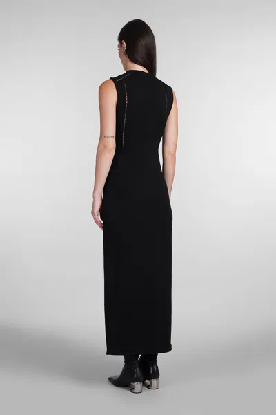 Shop Jil Sander Dress In Black Cotton