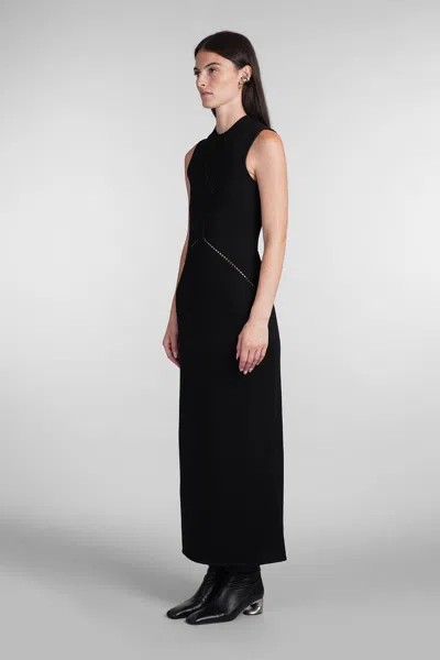 Shop Jil Sander Dress In Black Cotton