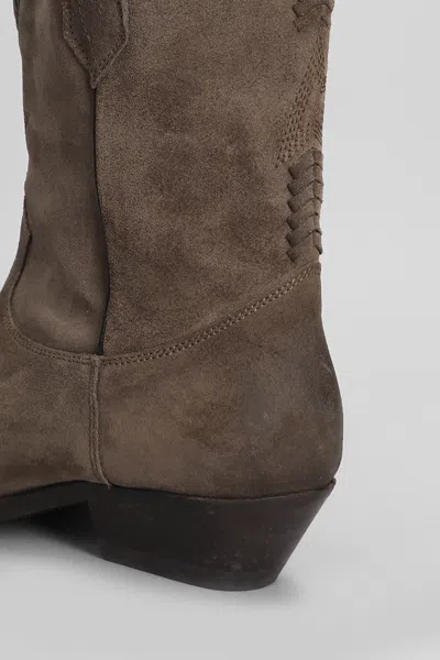 Shop Golden Goose Wish Star Texan Ankle Boots In Brown Suede