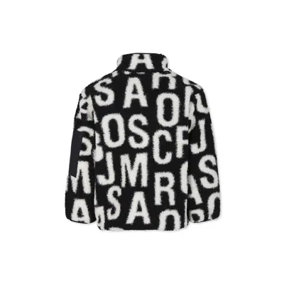 Marc Jacobs Black Sweatshirt For Boy With Monogram In Black