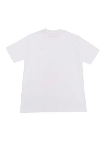 Diesel Oval-d Logo Patch Crewneck T-shirt In White