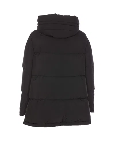 Moorer Black Down Jacket In Black