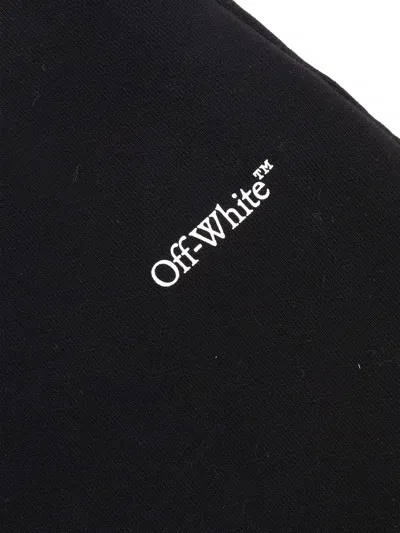 Off-white Bookish Logoband Sweatskirt Black - Whit In Black