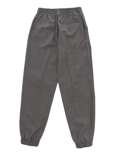 Balmain Woven Trousers In Grey
