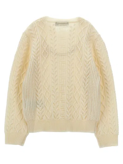 Versace Medusa Sweater In White