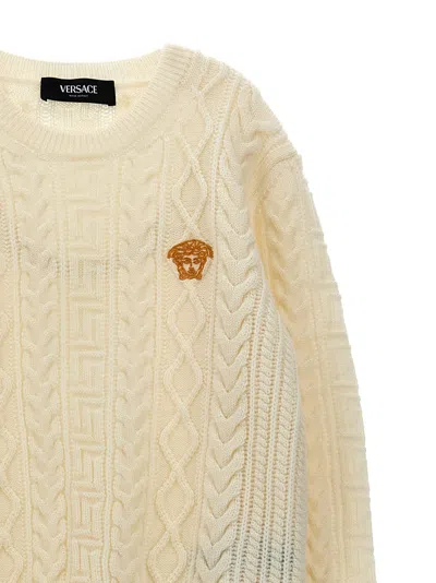 Versace Medusa Sweater In White