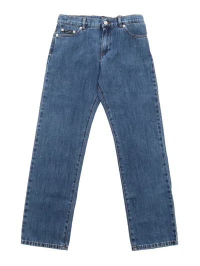 Dolce & Gabbana 5 Pockets Trousers In Blue