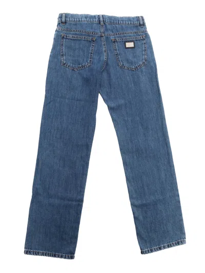 Dolce & Gabbana 5 Pockets Trousers In Blue