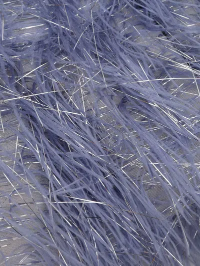 Douuod Fringe-detail Top In Light Blue
