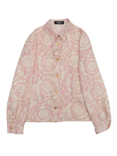 Versace Shirt In Pink