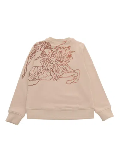 Burberry Logo-print Crew-neck Sweatshirt In Multicolor