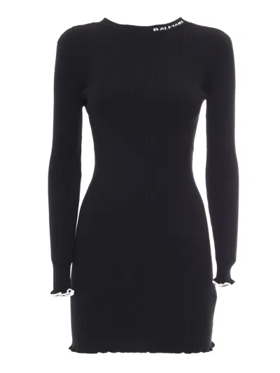 Balmain Knit Dress In Black