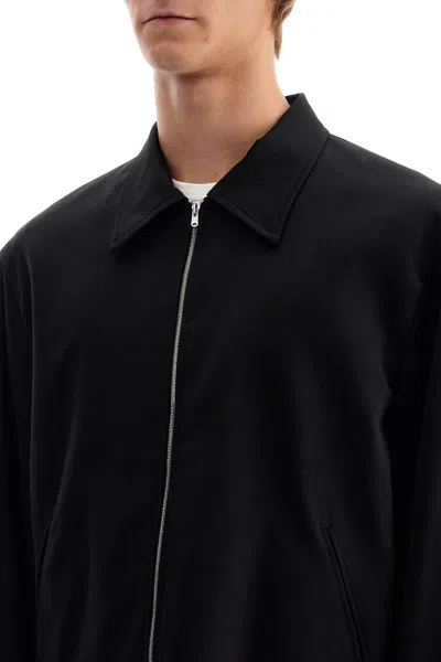 Shop Our Legacy Wool Twill Blouson In Black Worsted Wool (black)