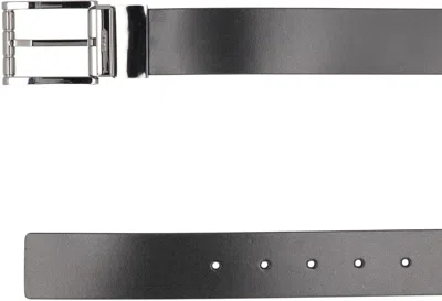 Bally Reversible And Adjustable Leather Belt In Black